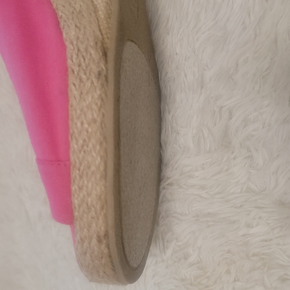 Bongo Pink Open Toe Wedges Size 9 - Picture 7 of 8